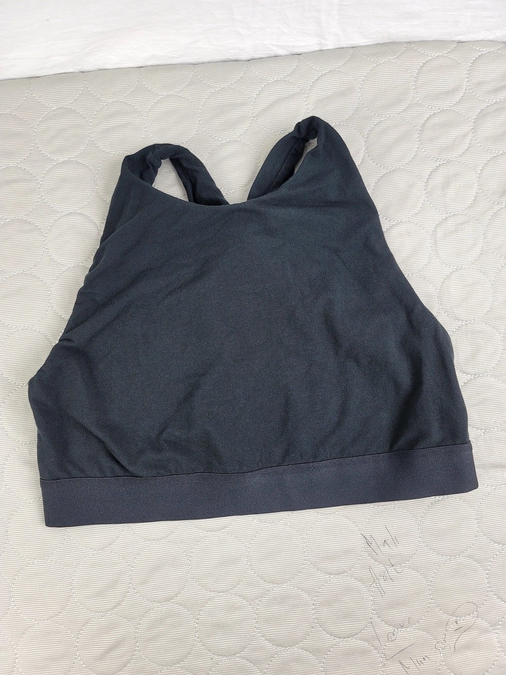 Auden Women’s Unlined Crossback Bralette Size XL Black NWOT